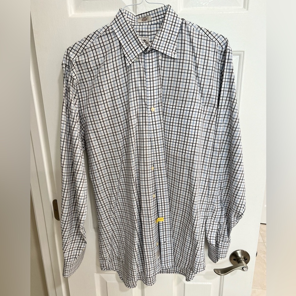 Peter Millar Size Large Dress Shirt Button Down EUC